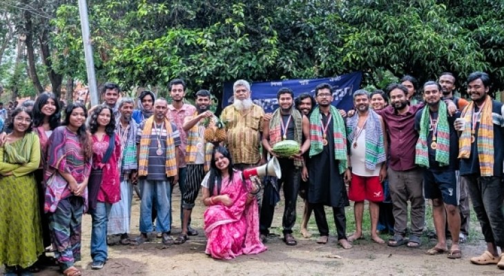 জাবিতে ছাত্র ইউনিয়নের শ্রমিক-শিক্ষার্থীর হাডুডু খেলা